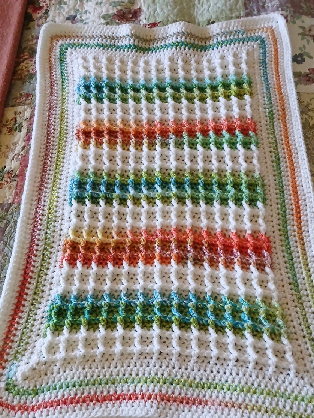 Colorful Handmade Baby Blanket